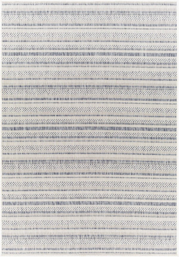 Livabliss Eagean Bohemian Flatweave Polypropylene Rug for Entryways and Covered Patios Oatmeal, Gray 2' x 2'11" EAG2408-2211
