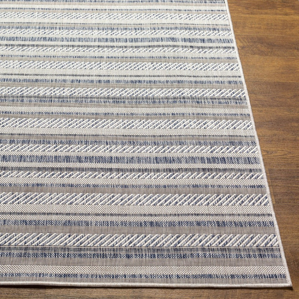Livabliss Eagean Bohemian Flatweave Polypropylene Rug for Entryways and Covered Patios Oatmeal, Gray 2'7" x 12' EAG2408-2712
