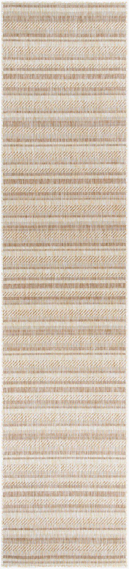 Livabliss Eagean Bohemian Global Flatweave Polypropylene Rug for Entryways and Patios Light Beige, Br 2'7" x 10' EAG2409-2710