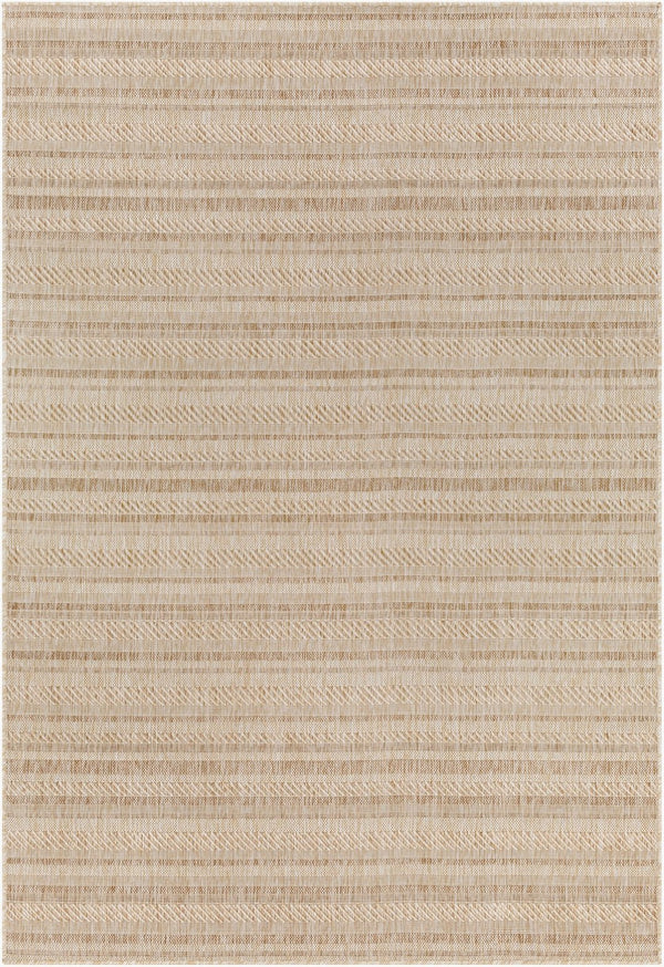 Livabliss Eagean Bohemian Global Flatweave Polypropylene Rug for Entryways and Patios Light Beige, Br 5'3" x 7'7" EAG2409-5377