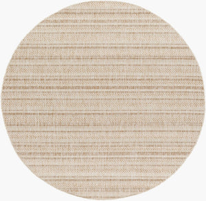 Livabliss Eagean Bohemian Global Flatweave Polypropylene Rug for Entryways and Patios Light Beige, Br 5'3" x 5'3" EAG2409-53RD