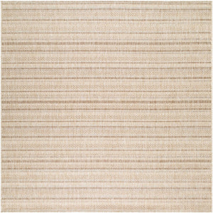 Livabliss Eagean Bohemian Global Flatweave Polypropylene Rug for Entryways and Patios Light Beige, Br 7'10" x 7'10" Square EAG2409-710SQ