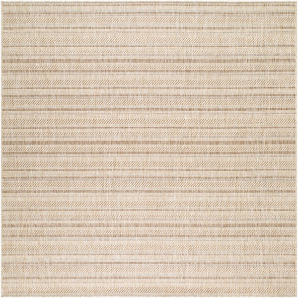Livabliss Eagean Bohemian Global Flatweave Polypropylene Rug for Entryways and Patios Light Beige, Br 7'10" x 7'10" Square EAG2409-710SQ