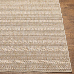 Livabliss Eagean Bohemian Global Flatweave Polypropylene Rug for Entryways and Patios Light Beige, Br 2'7" x 10' EAG2409-2710