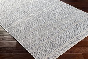 Livabliss Eagean Flatweave Polypropylene Bohemian Global Rug for Indoor Outdoor Patio Use Navy, Blue 2'7" x 12' EAG2410-2712