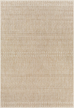 Livabliss Eagean Flatweave Polypropylene Indoor Outdoor Rug with Bold Bohemian Global Pattern Light Beige, Cr 2' x 2'11" EAG2411-2211