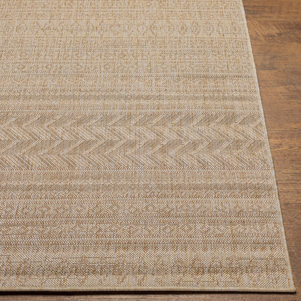 Livabliss Eagean Flatweave Polypropylene Indoor Outdoor Rug with Bold Bohemian Global Pattern Light Beige, Cr 2' x 2'11" EAG2411-2211