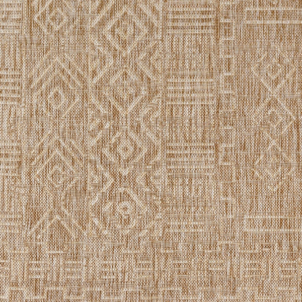 Livabliss Eagean Flatweave Polypropylene Area Rug Global Bohemian Pattern Uv Resistant Outdoor EAG2412-67RD