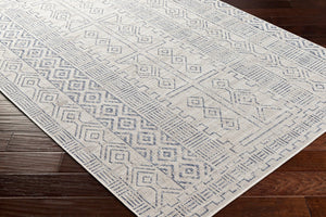Livabliss Eagean Bohemian Global Flatweave Polypropylene Rug for High Traffic Indoor Outdoor Spaces Oatmeal, Gray 7'10" x 7'10" EAG2414-710RD