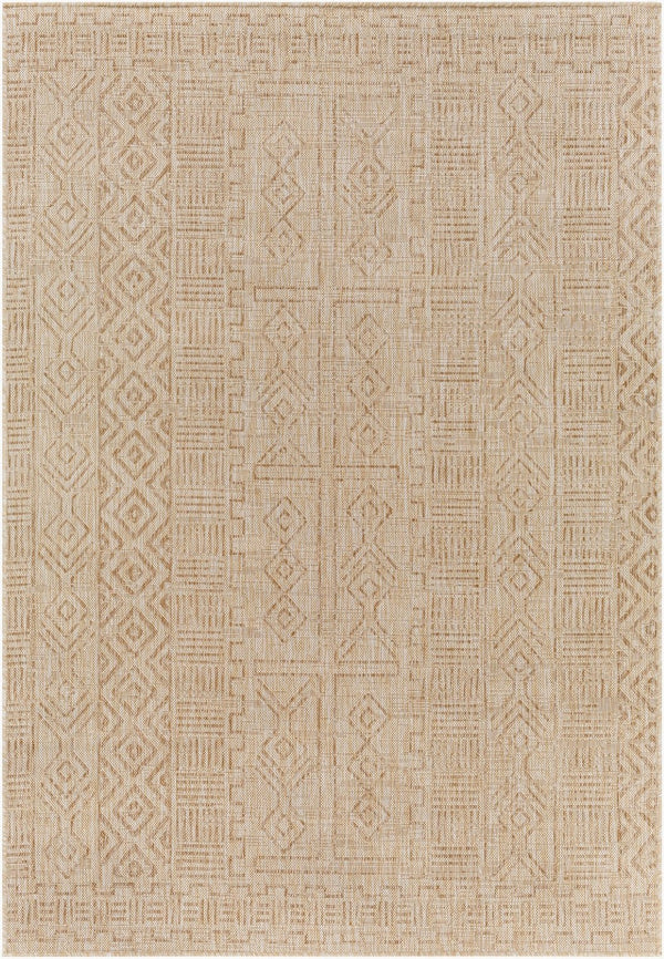Livabliss Eagean Global Bohemian Flatweave Polypropylene Rug for Indoor Outdoor High Traffic Rooms Cream, Light Be 8'10" x 12' EAG2415-81012