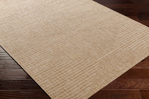 Livabliss Eagean Bohemian Global Polypropylene Indoor Outdoor Rug for Entryway or Living Room Light Beige, Li 6'7" x 6'7" Square EAG2416-67SQ