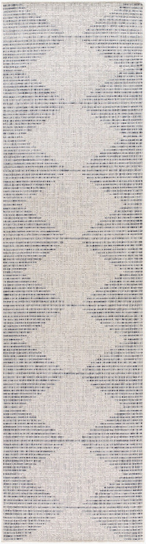 Livabliss Eagean Global Inspired Polypropylene Indoor Outdoor Rug for Entryways and Kitchens Oatmeal, Gray 2'7" x 12' EAG2418-2712