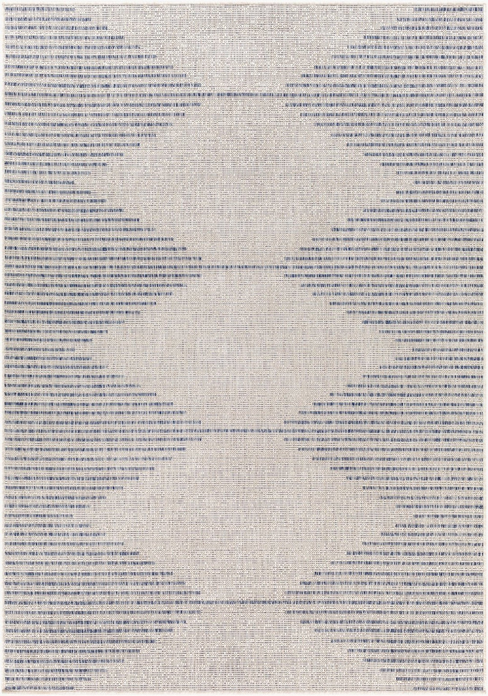 Livabliss Eagean Global Inspired Polypropylene Indoor Outdoor Rug for Entryways and Kitchens Oatmeal, Gray 2' x 2'11" EAG2418-2211