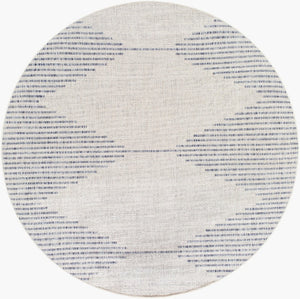Livabliss Eagean Global Inspired Polypropylene Indoor Outdoor Rug for Entryways and Kitchens Oatmeal, Gray 6'7" x 6'7" Round EAG2418-67RD