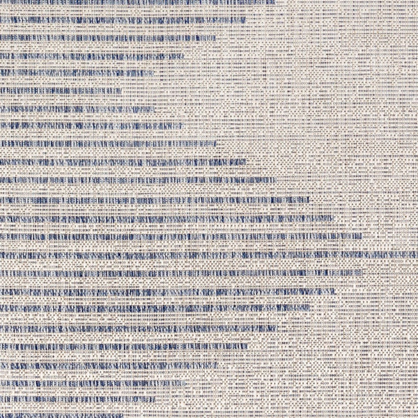 Livabliss Eagean Global Inspired Polypropylene Indoor Outdoor Rug for Entryways and Kitchens Oatmeal, Gray 6'7" x 6'7" Round EAG2418-67RD