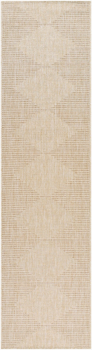 Livabliss Eagean Bohemian Global Geometric Polypropylene Rug for Entryway or Covered Patio Use Cream, Light Be 2'7" x 10' EAG2419-2710