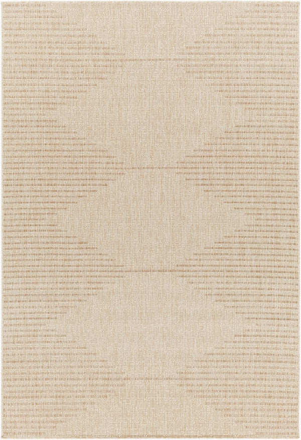 Livabliss Eagean Bohemian Global Geometric Polypropylene Rug for Entryway or Covered Patio Use Cream, Light Be 7'10" x 10'2" EAG2419-710102