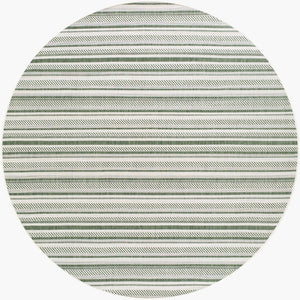 Livabliss Eagean Bohemian Global Flatweave Polypropylene Rug for Entryways and Patios Grass Green, Iv 7'10" x 7'10" Round EAG2422-710RD