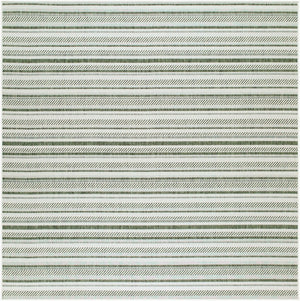 Livabliss Eagean Bohemian Global Flatweave Polypropylene Rug for Entryways and Patios Grass Green, Iv 7'10" x 7'10" Square EAG2422-710SQ
