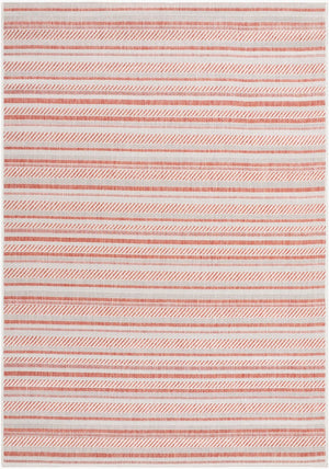 Livabliss Eagean Bohemian Flatweave Polypropylene Rug for Entryways Patios and Compact Spaces Rust, Ivory 2' x 2'11" EAG2423-2211