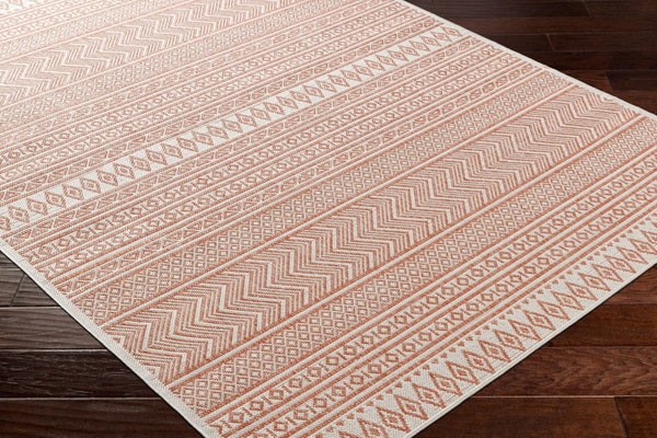 Livabliss Eagean Flatweave Polypropylene Bohemian Rug Turkish Woven Global Pattern Indoor Outdoor EAG2426-67RD