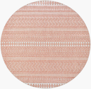 Livabliss Eagean Flatweave Polypropylene Bohemian Rug Turkish Woven Global Pattern Indoor Outdoor EAG2426-67RD