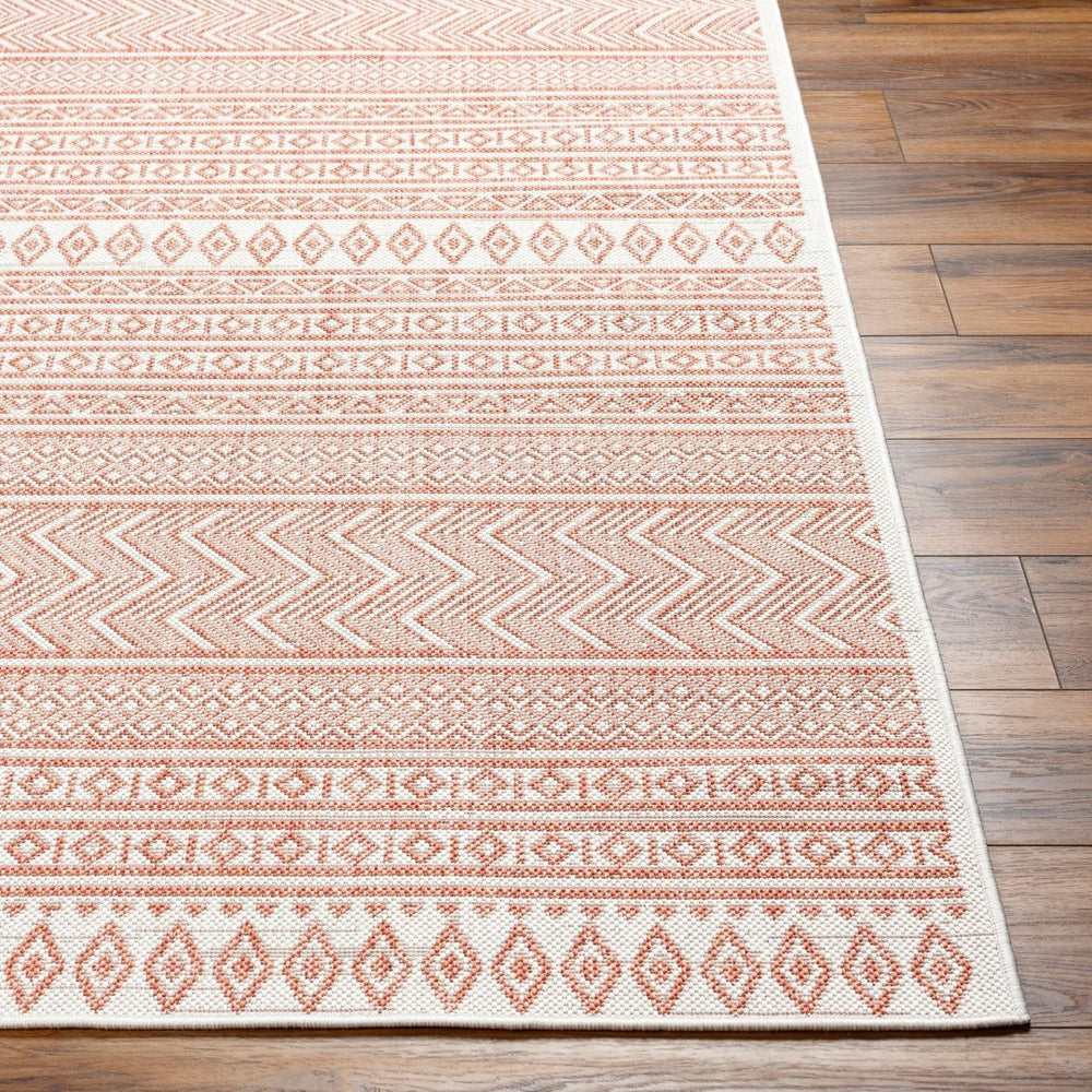 Livabliss Eagean Flatweave Polypropylene Bohemian Rug Turkish Woven Global Pattern Indoor Outdoor EAG2426-67RD