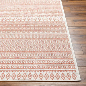 Livabliss Eagean Flatweave Polypropylene Bohemian Rug Turkish Woven Global Pattern Indoor Outdoor EAG2426-67RD