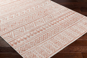Livabliss Eagean Turkish Machine Woven Polypropylene Rug for Entryways Patios and High Traffic Areas Rust, Ivory 2' x 2'11" EAG2430-2211