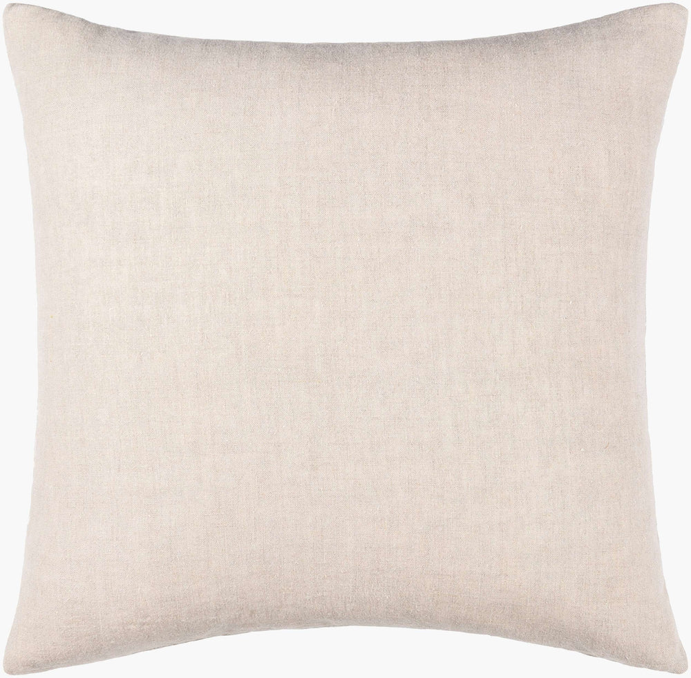 Surya Eliana 18" Accent Pillow - Luxurious Linen Decor With Traditional Elegance & Easy Care For Your Home Beige Linen,Linen Eal001-2020p