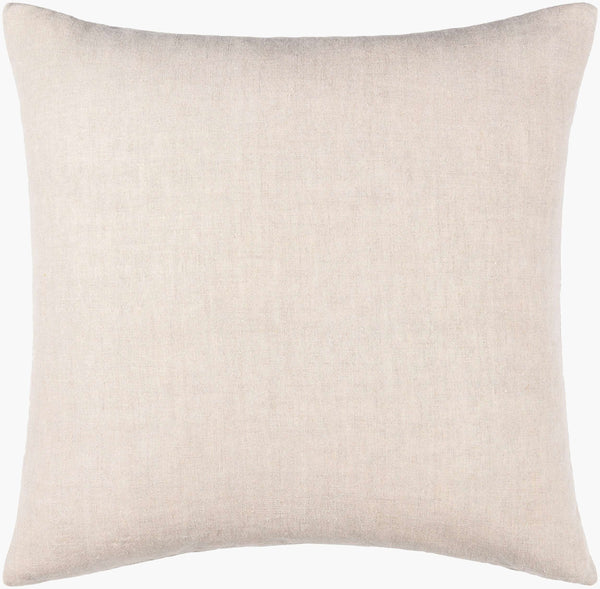 Surya Eliana 18" Accent Pillow - Luxurious Linen Decor With Traditional Elegance & Easy Care For Your Home Beige Linen,Linen Eal001-2020p