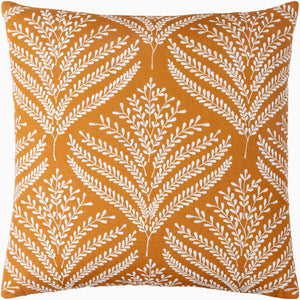 Surya Eliana 18" Accent Pillow - Luxurious Linen Decor With Traditional Elegance & Easy Care For Your Home Camel Linen,Linen Eal002-1818p