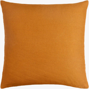 Surya Eliana 18" Accent Pillow - Luxurious Linen Decor With Traditional Elegance & Easy Care For Your Home Camel Linen,Linen Eal002-1818p