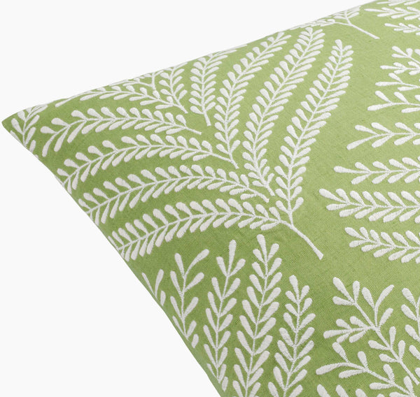 Surya Eliana 18" Accent Pillow - Luxurious Linen Decor With Traditional Elegance & Easy Care For Your Home Olive Linen,Linen Eal003-2020