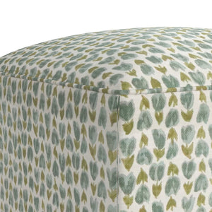 A.R.T. Furniture Lowry Ottoman - Plush Dusty Rose Accent Piece with Scalloped Base for Stylish Living Spaces Blue 738504-5100