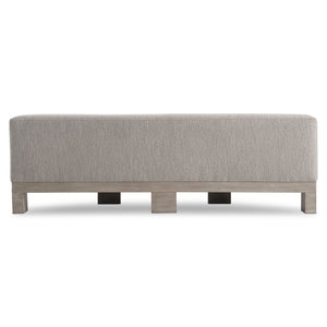 Bernhardt Bernhardt Demilune Prado Bench In Tawny – Curved Upholstered Seating, Exposed Wood Frame, Stable Support 324508A