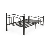 Christopher Knight Home® - Noble House - Bouvardia Contemporary Iron Twin Bed Frame, Flat Black