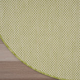 Nourison Courtyard COU01 Machine Made Power-loomed Borderless Design Indoor/Outdoor Modern Outdoor Rug Ivory Green, Ivory Green 100% Polypropylene 99446162526