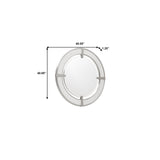 Brighton Round Dresser Mirror White, North Star Finish P378110 Pulaski Furniture