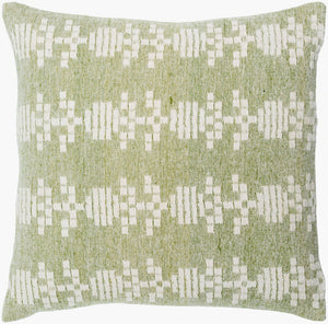 Livabliss Elara Woven Accent Pillow Wool Cotton Blend Traditional Indian Textile Sofa Decor EAR003-2020