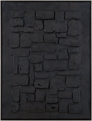 Livabliss Earthen Hand Painted Canvas Wall Art Minimalist Organic Framed Piece for Modern Interiors EART001-3224
