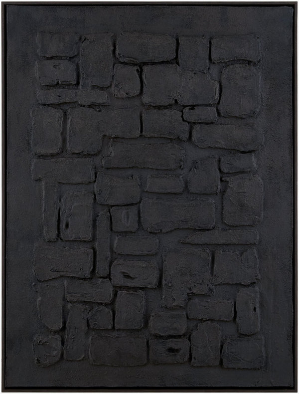 Livabliss Earthen Hand Painted Canvas Wall Art Minimalist Organic Framed Piece for Modern Interiors EART001-3224