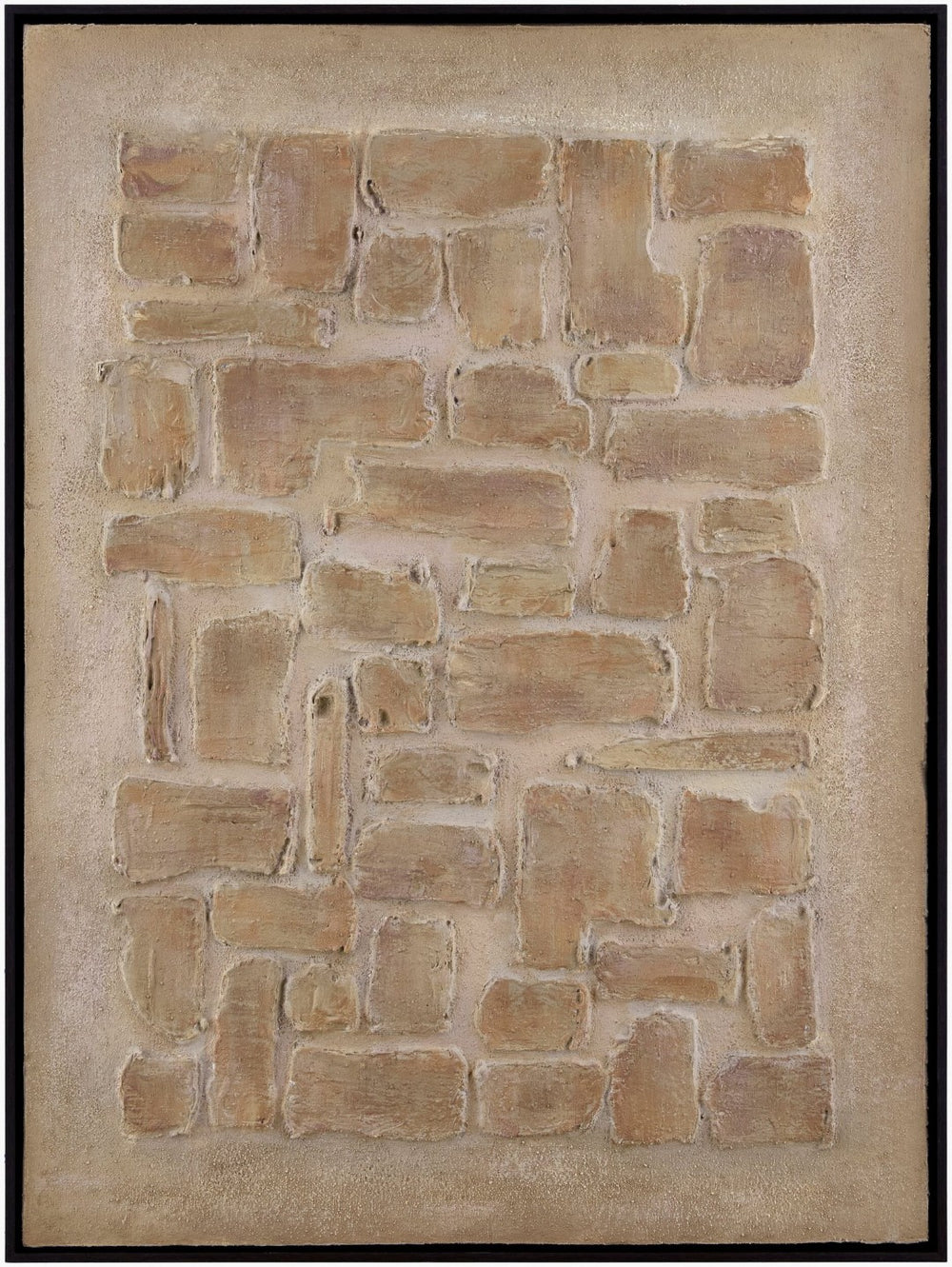 Livabliss Earthen Hand-painted Canvas Framed Wall Art Minimalist Modern Living Room Decor Piece EART003-3224