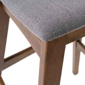 English Elm Christopher Knight Home® - Bar Stool - Stylish Dark Grey Upholstered Seating With Mid-Century Modern Design For Your Home Bar 58922.00DGY