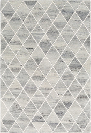 Surya Eaton 2' X 3' Handmade Viscose & Wool Area Rug - Luxurious Modern Style For Elegant Home Decor Light Gray Wool,Viscose Eat2302-23