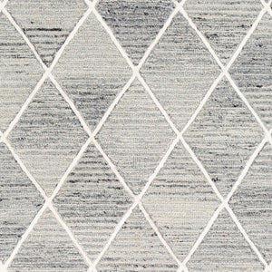 Surya Eaton 2' X 3' Handmade Viscose & Wool Area Rug - Luxurious Modern Style For Elegant Home Decor Light Gray Wool,Viscose Eat2302-23
