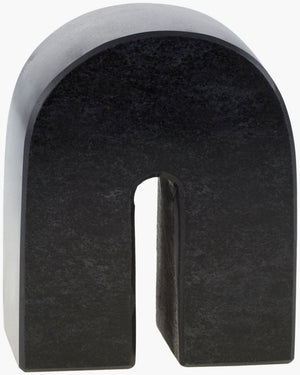 Surya Calenzana Elegant Marble Decorative Sculpture - Modern Minimalist Home Accent For Artistic Sophistication Black Marble Eaz001-542