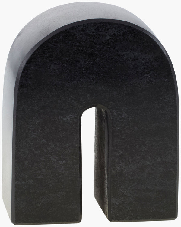 Surya Calenzana Elegant Marble Decorative Sculpture - Modern Minimalist Home Accent For Artistic Sophistication Black Marble Eaz001-542