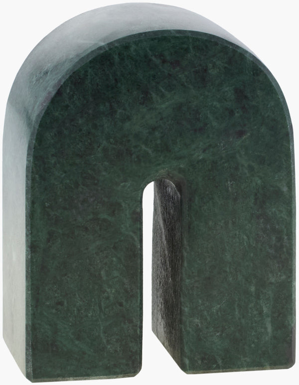 Surya Calenzana Elegant Marble Decorative Sculpture - Modern Minimalist Home Accent For Artistic Sophistication Green Marble Eaz003-542