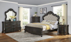 English Elm Steve Silver - Rhapsody Antique-Style Lift Top Chest in Dark Brown Wood — Hardwood Solids, French Dovetail Drawers, Molasses Finish B081P157155